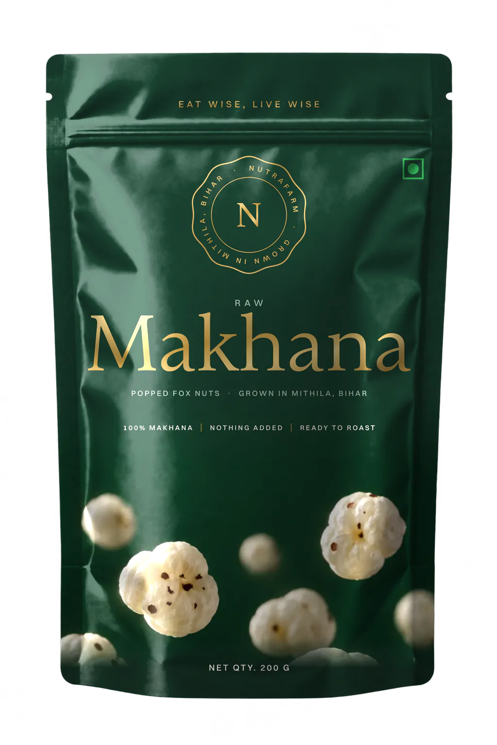 Nutrafarm Raw Makhana 200 g pouch